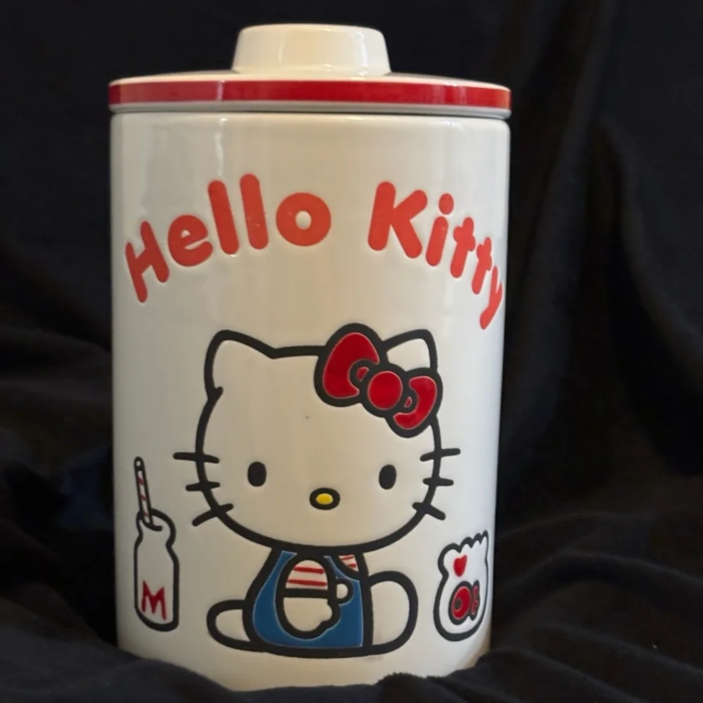 Hello Kitty Ceramic Cookie Jar NWT